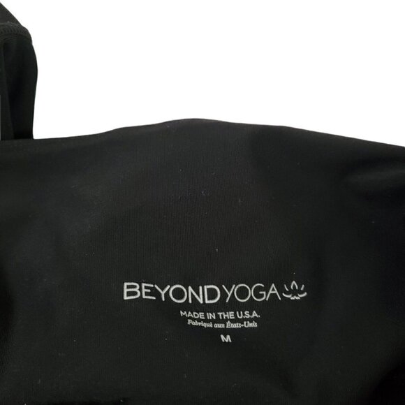 Beyond Yoga Leggings Medium Black Pineapple Print Ankle Crop Athleisure - Picture 6 of 9